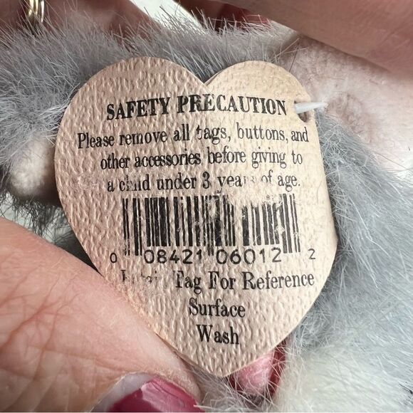 1993 TY Collectibles "Whiskers" Retired Gray Cat BB22 NWT🏷 - Picture 9 of 14